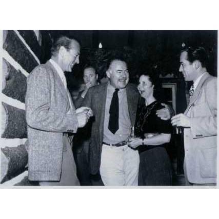 Ernest Hemingway and Gary Cooper partying at Trail Creek Cabin