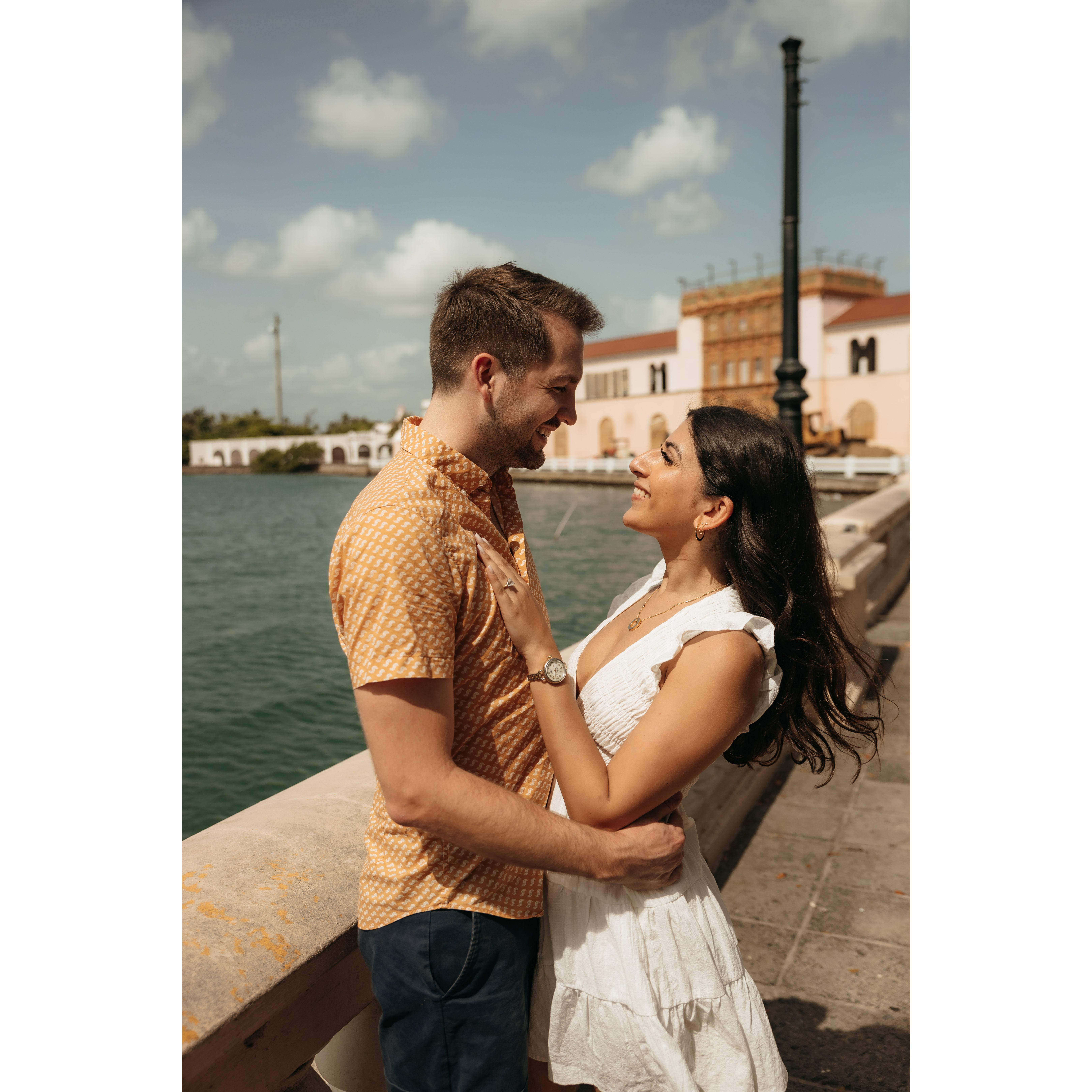 The Proposal, Part 2
“A few hours later, Braden whisked me away to Puerto Rico for the weekend to bask in the afterglow of our engagement & FaceTime our loved ones from the beach!” -Mihika