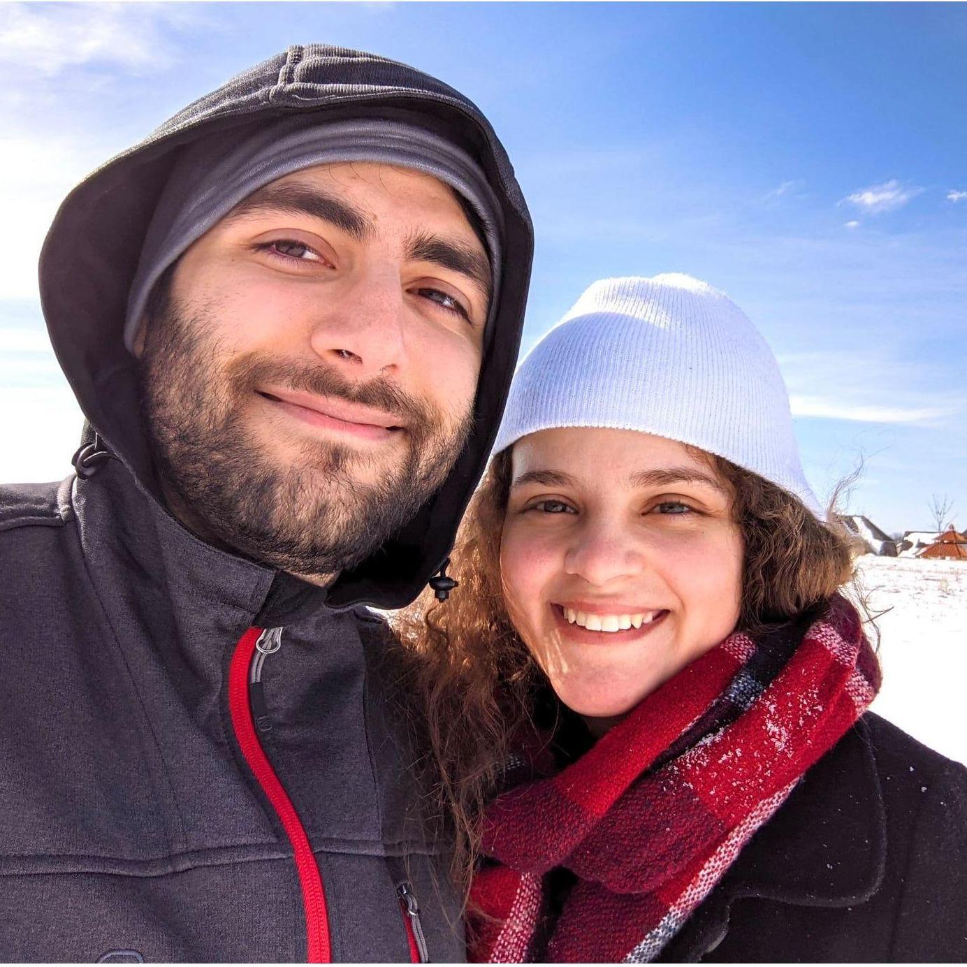 Parsa and Sam during Snowpocalypse 2022. You'll never believe this is Dallas, Texas...