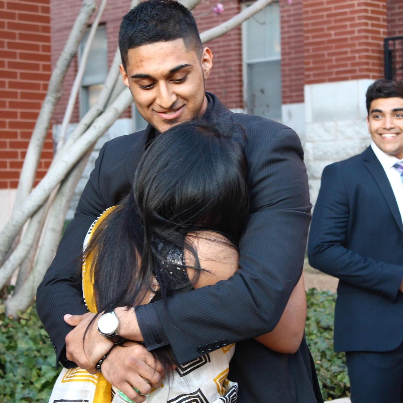 Our first picture together in April 2014!