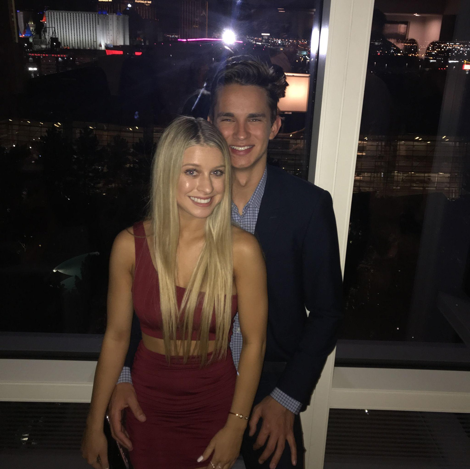 Where it all began — Parker asked Kayla to his fraternity formal in May 2019. Their first picture together!