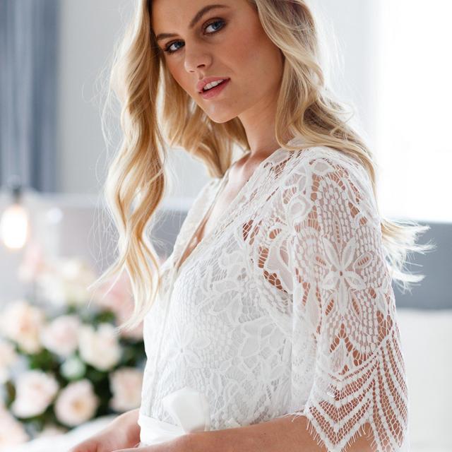 Poppy Lace Maxi Robe