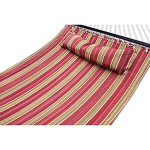ZENY Hammock Quilted Fabric Double Size Spreader Bar Heavy Duty Brand New Stylish 450lbs Capacity