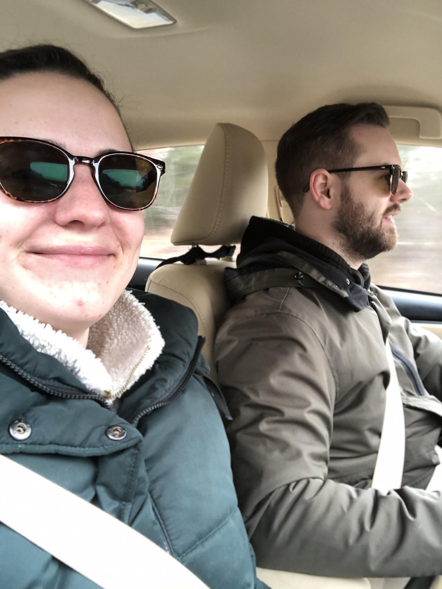 One of the many pics I take of Dan driving