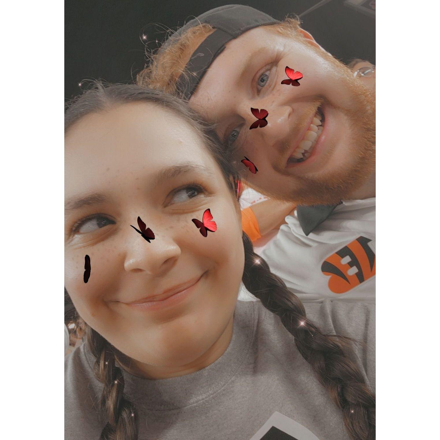 From when the groom went to his first Bengals game! (Special shout out to the Brides father for getting them such great seats!)