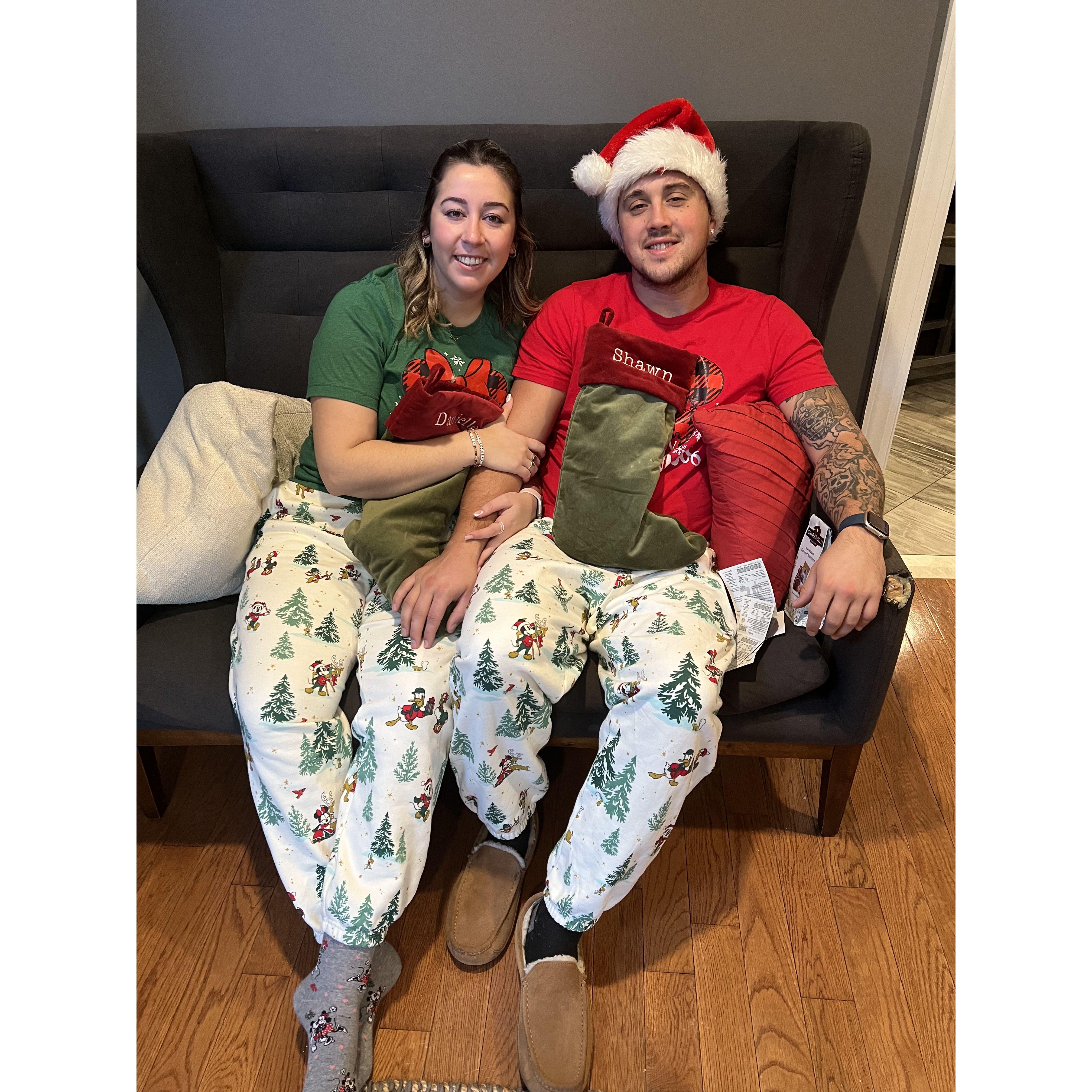 Matching Christmas pjs are a must.