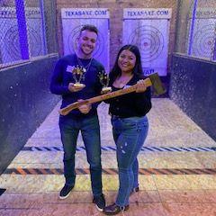 first time we went axe throwing