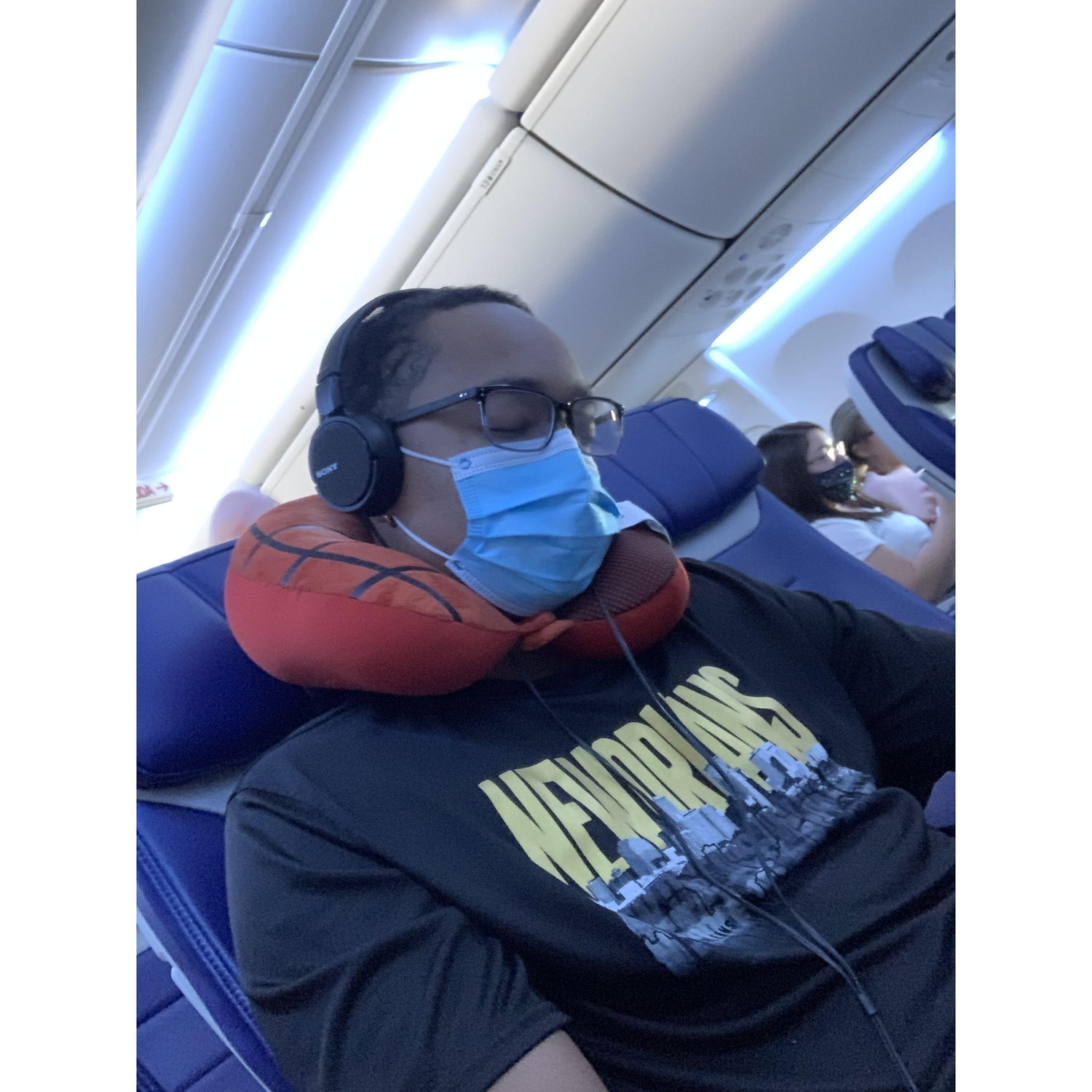 Nick's first plane ride
