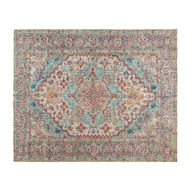 Masada Rugs Vintage Area Rug, Blue Multicolor