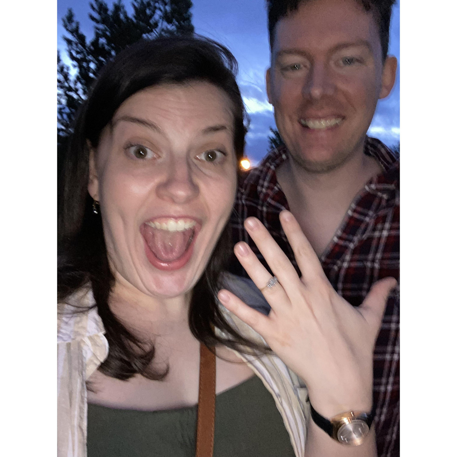 The day Kevin proposed!