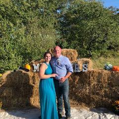 Groomsman and Bridesmaid in friends' wedding
