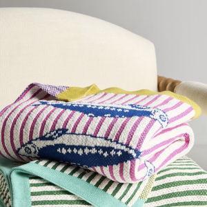 Sonnie Cotton Knit Throw Blanket - Sardine