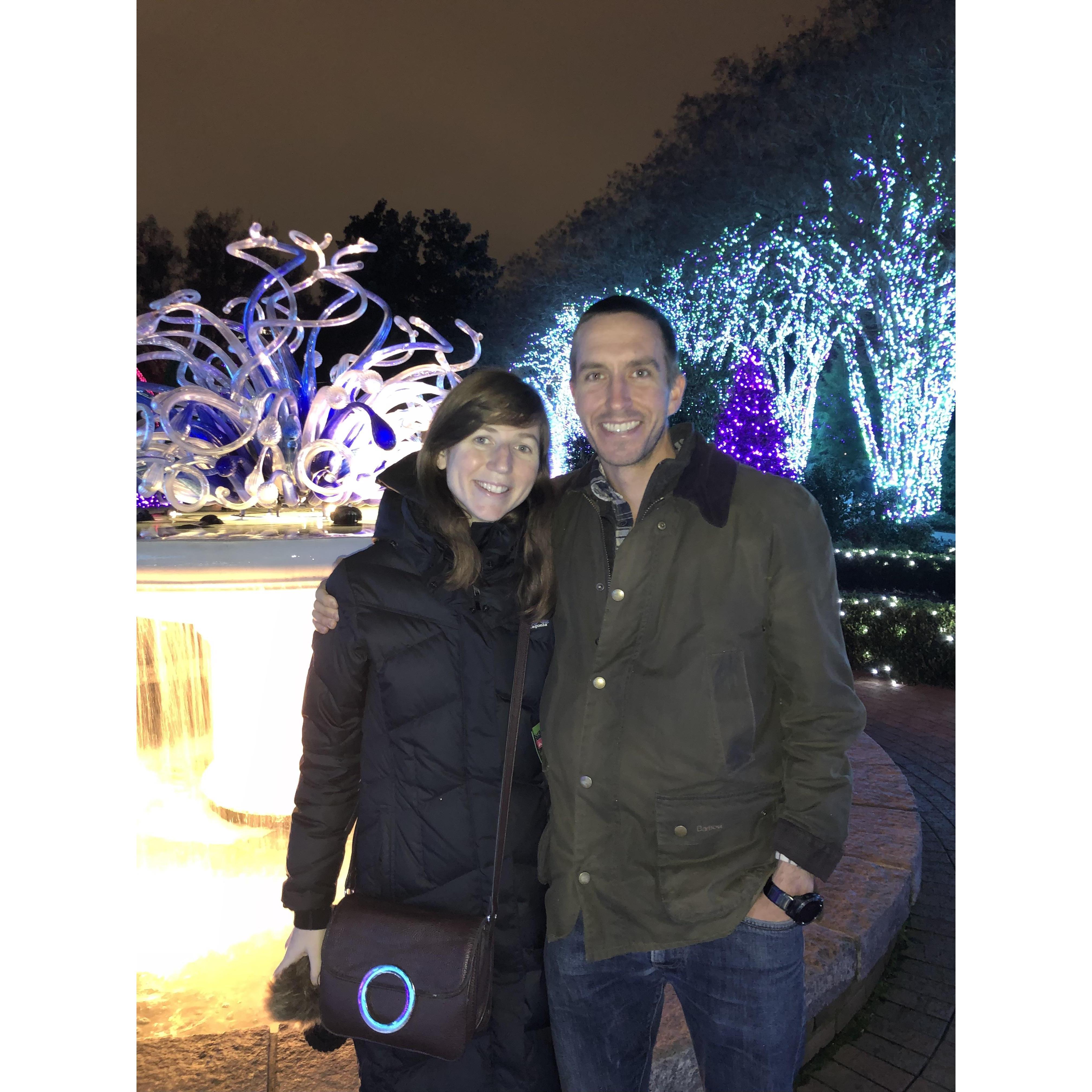 Holiday lights at Atlanta Botanical Gardens. December 2021.