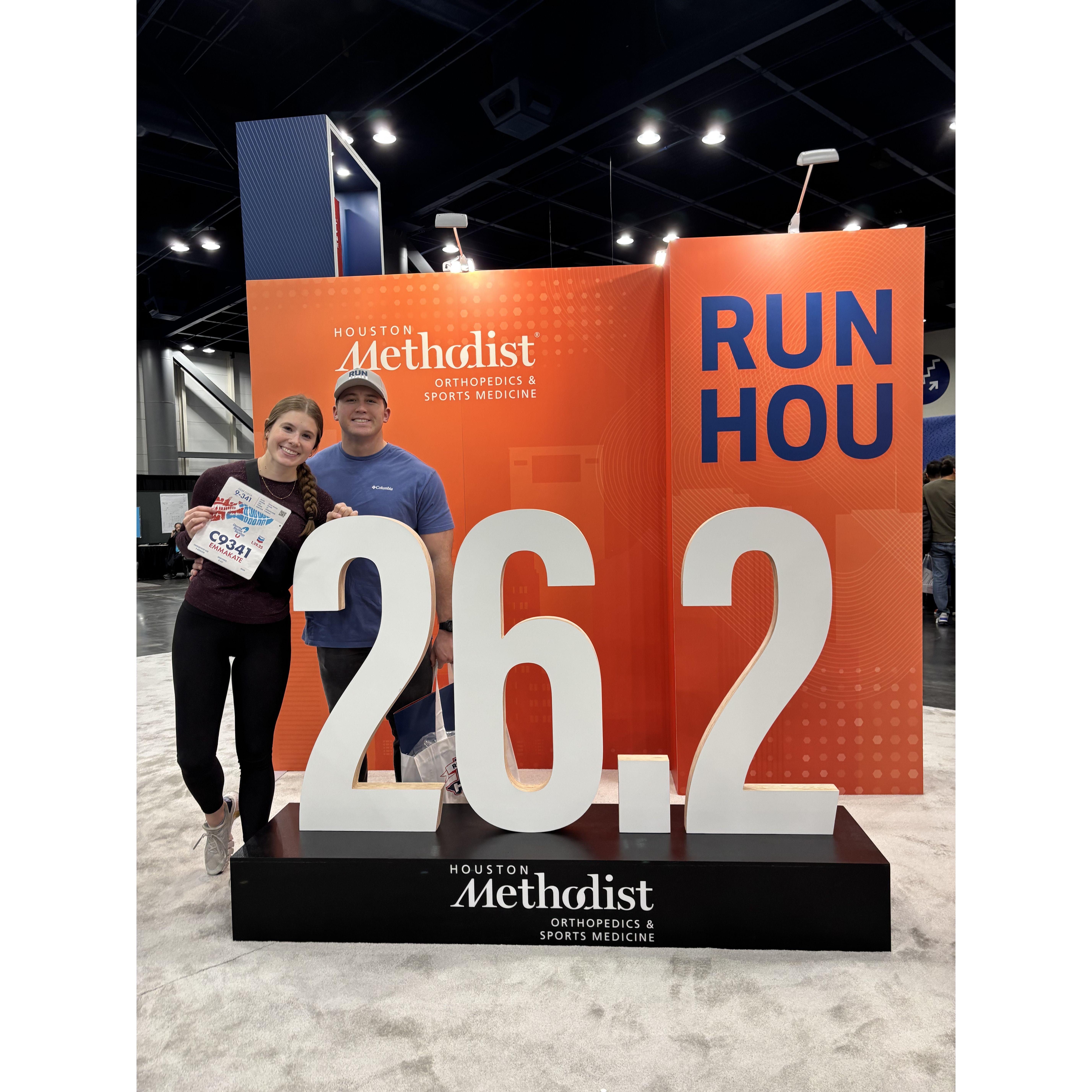 Race expo for Emma's first marathon!