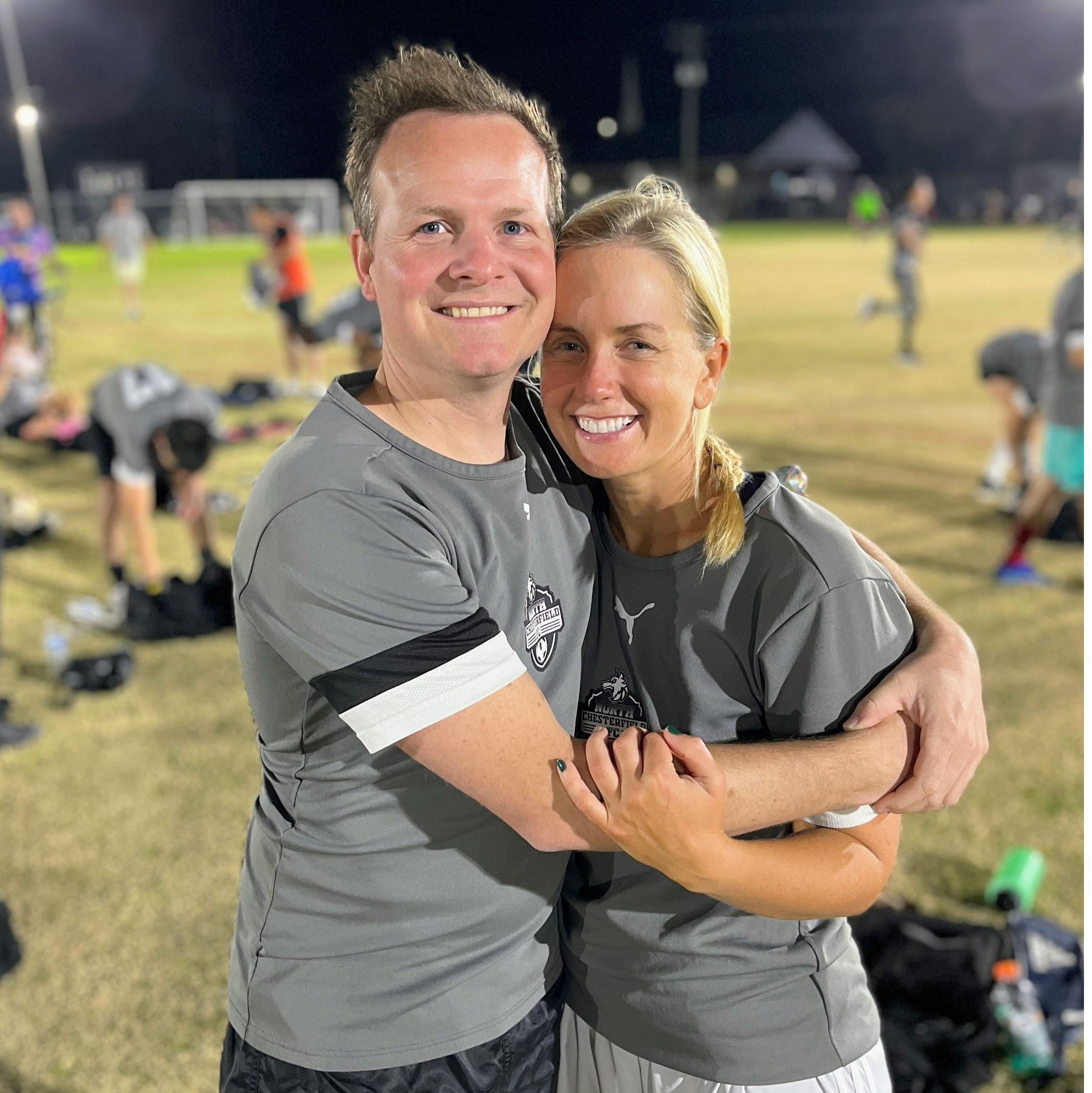 After a soccer game, Fall 2023