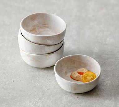 Fortessa Cloud Terre No. 2 Porcelain Dip Bowls - Set of 4