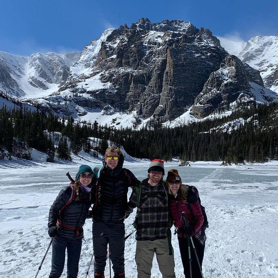 Sky Pond Hike (post engagement) with Tyler & Sarah. March 2022.