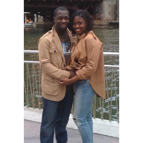 Coordinating on our 2nd date. (Chicago Riverwalk) 2011