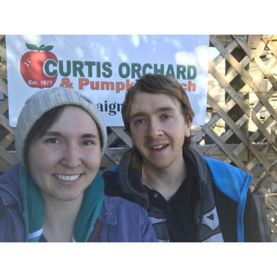 Relaxing at Curtis Orchard