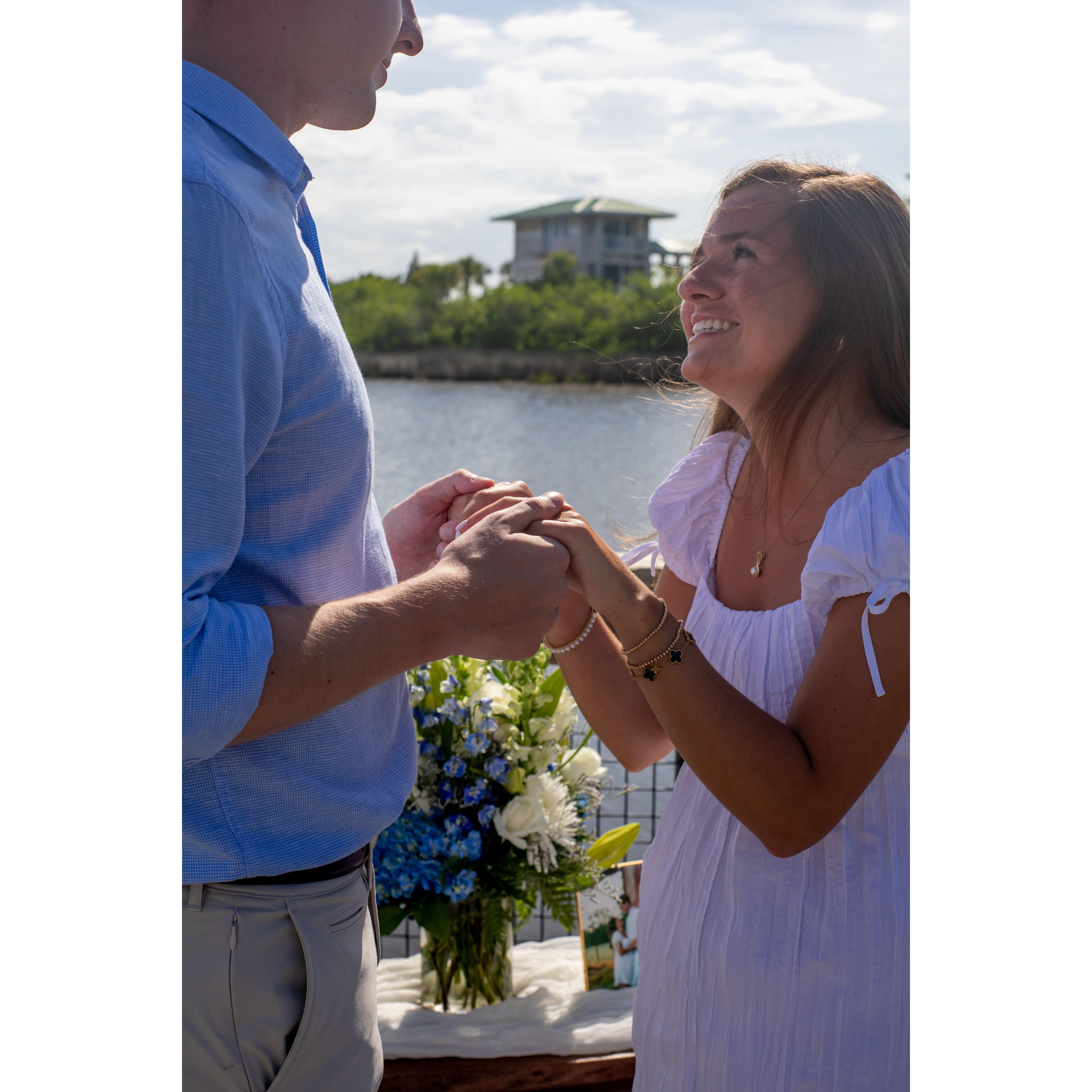 Engagement in Flagler Beach, July 2024