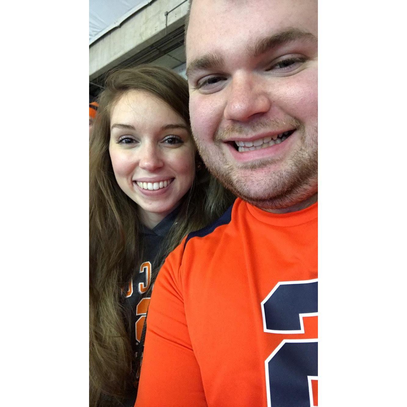 Our first Syracuse game!