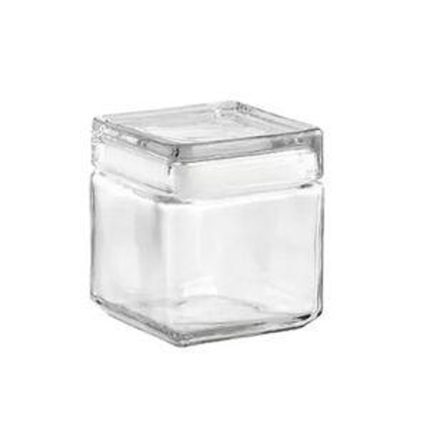 Anchor Hocking 32 oz. Stackable Square Glass Canisters