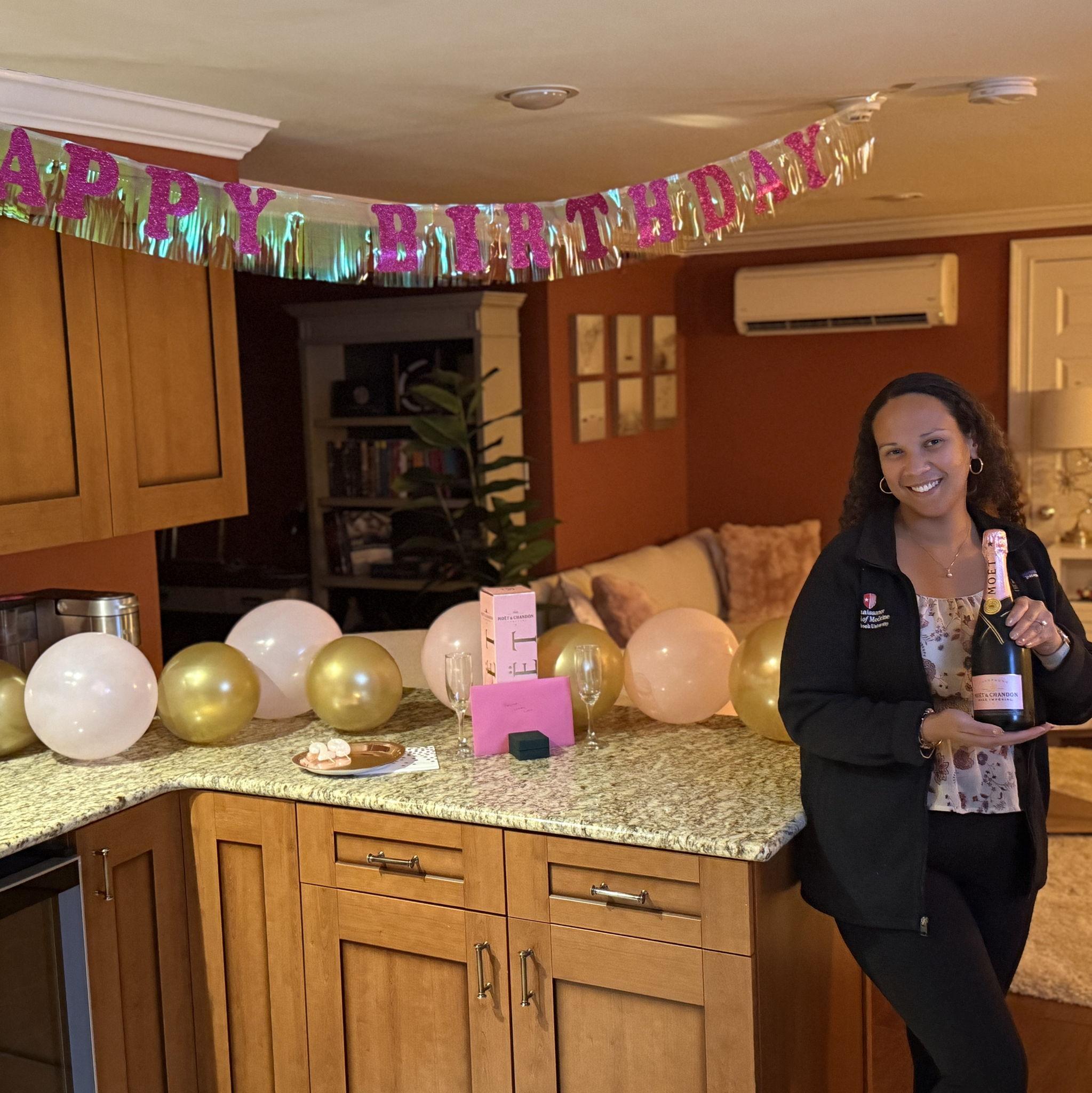 Regina's 29th Birthday. A lovely surprise by Jereme post-shift.