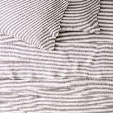 European Flax Linen Classic Stripe Sheet Set & Pillowcases