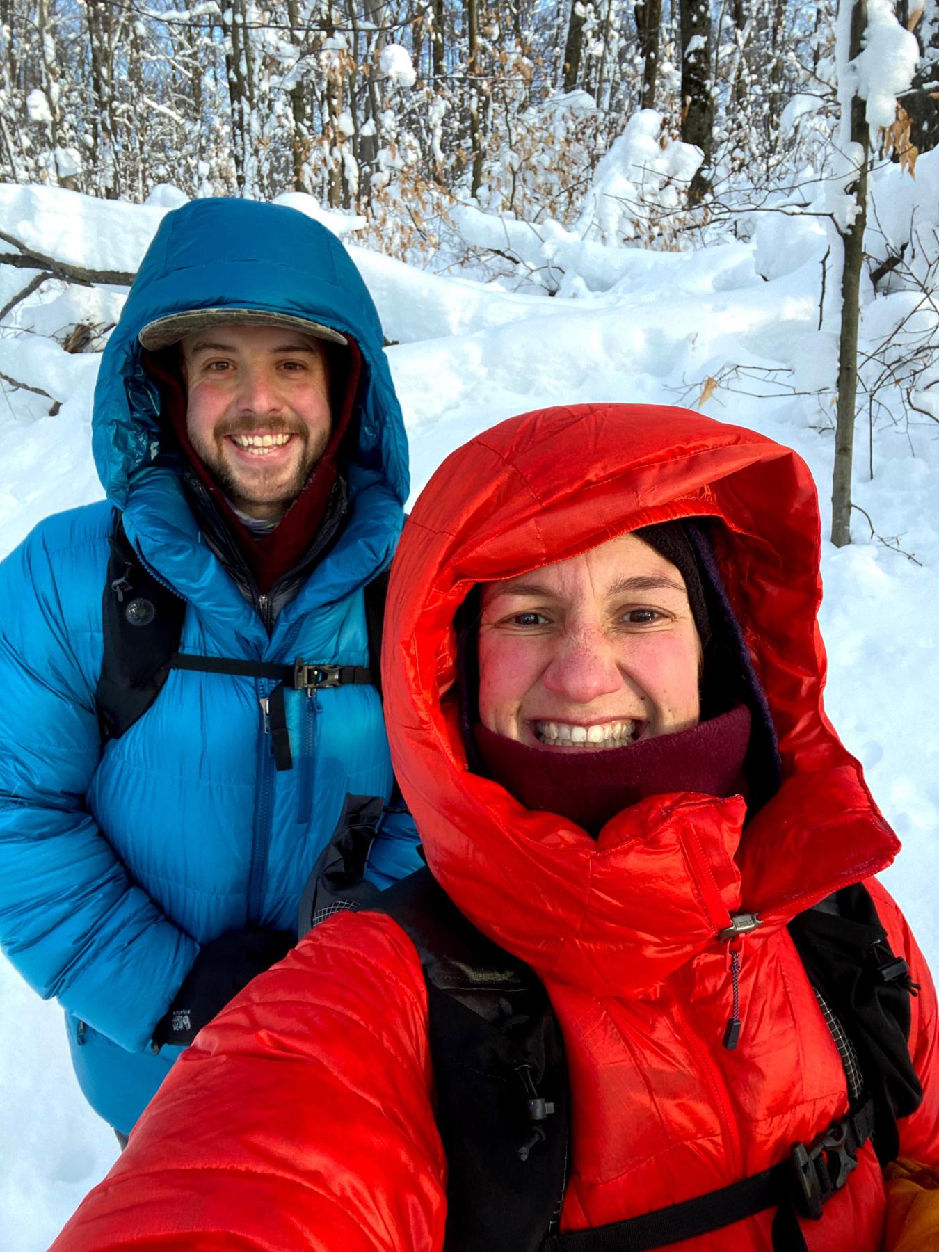 Winter hiking in Vermont. 💚