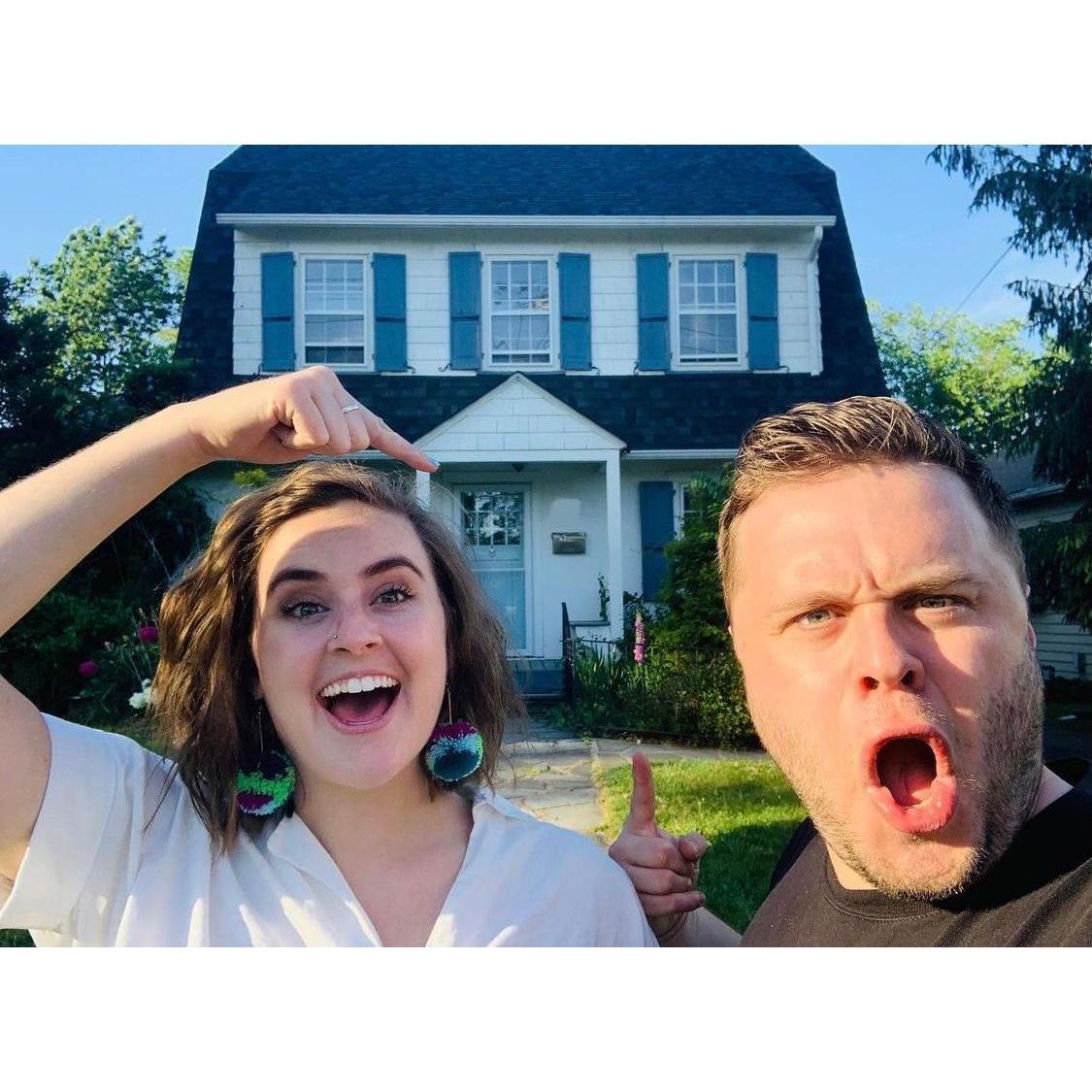 When the imposter syndrome really kicked in and we realized... "We just bought a house!?!"