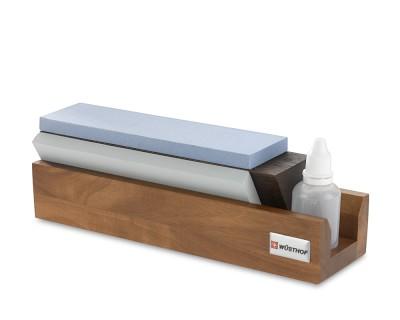 Wüsthof 240/1000/3000-Grit Tri-Stone Sharpener