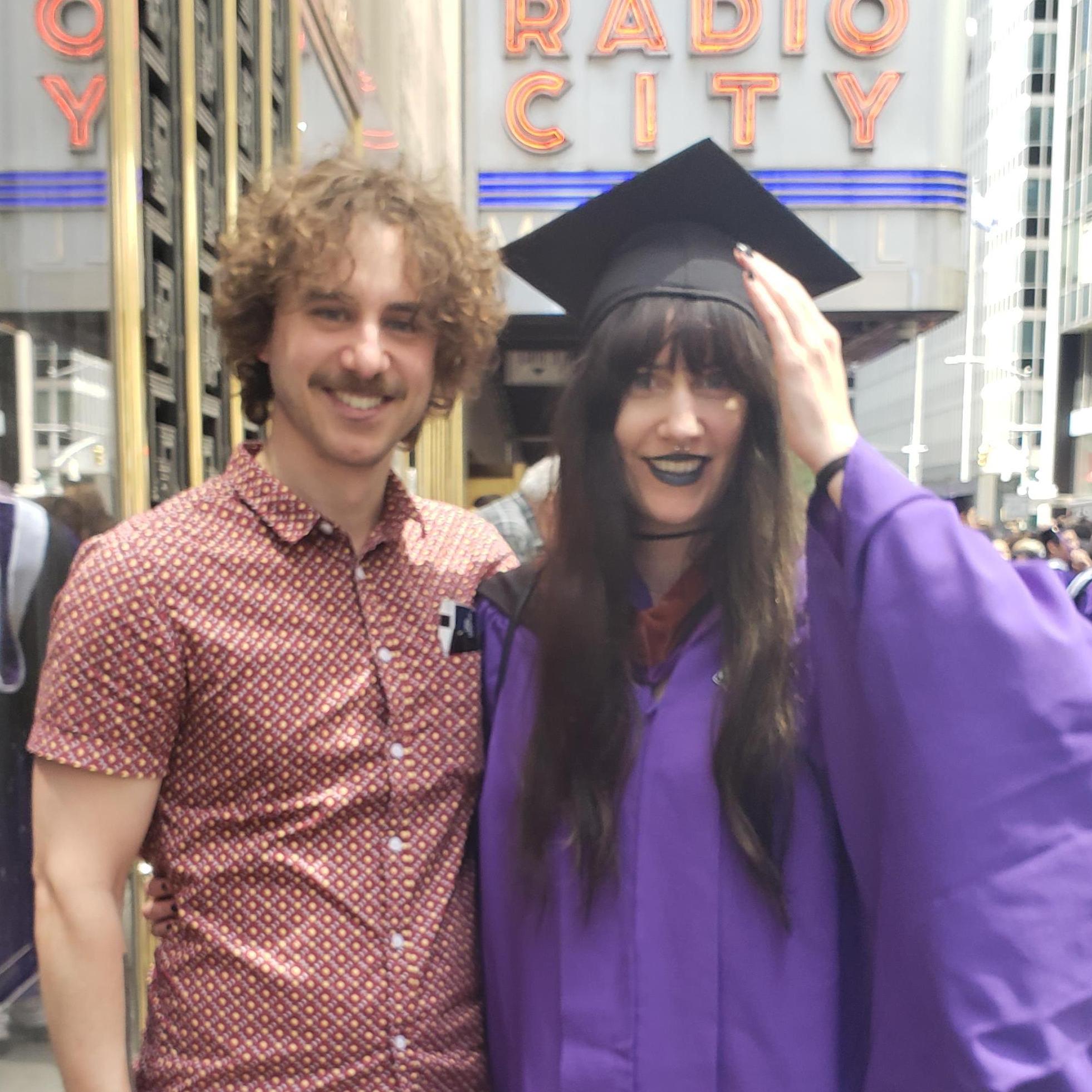 Raines' NYU graduation at Radio City. NYC, 2019.