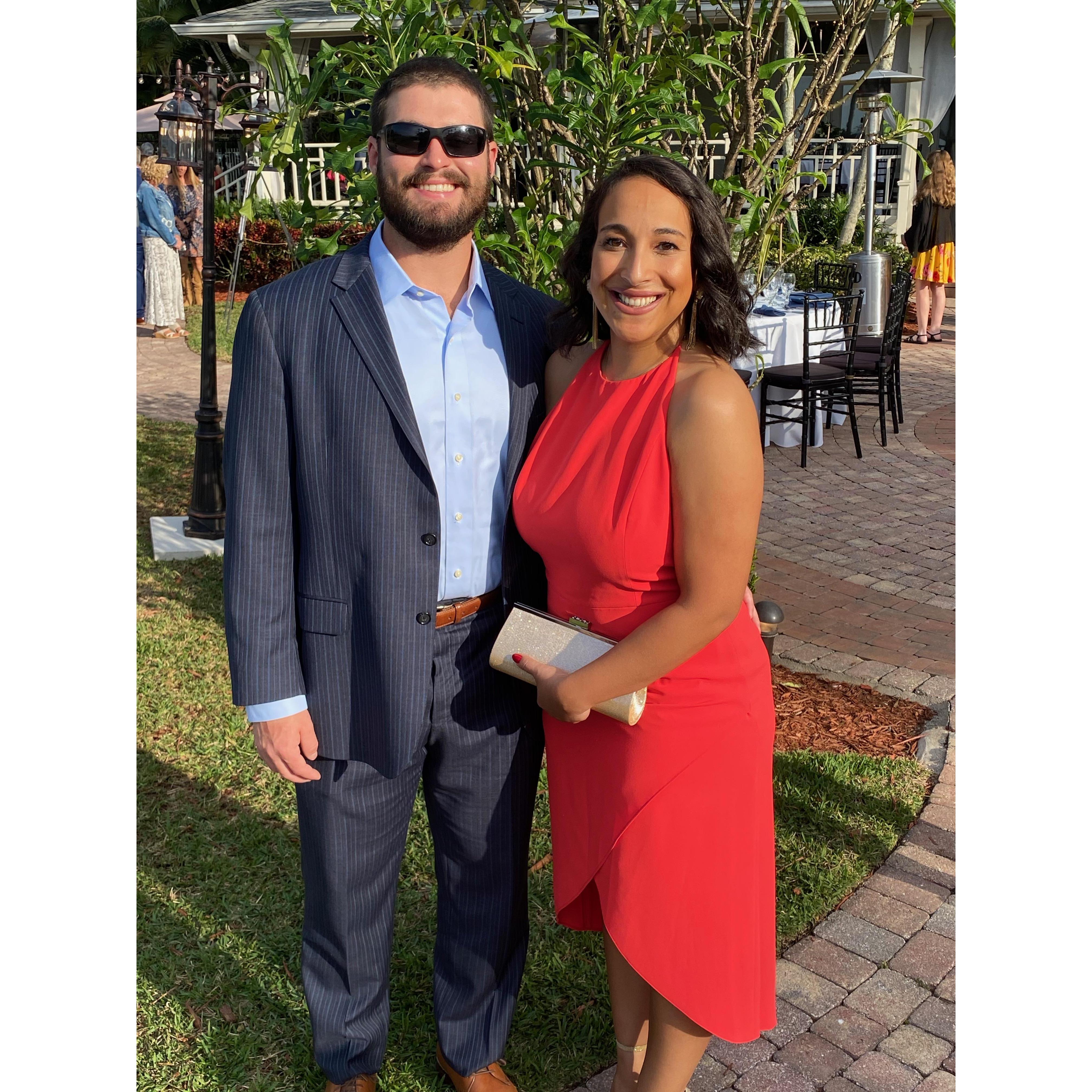 This is us at our wedding venue, The White Orchid! Also this is the first time Billy told me he loved me! You can see why this place is special to us.