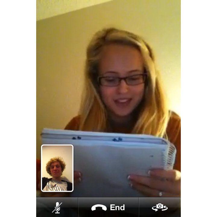 We were long distance for the first 8 years of our relationship so FaceTimes were very important!