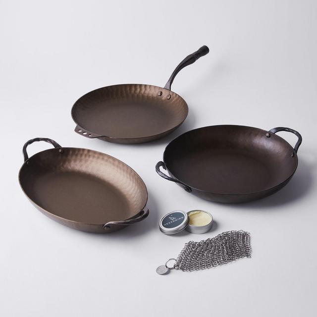 Smithey Carbon Steel Cookware with Bonus Care Kit