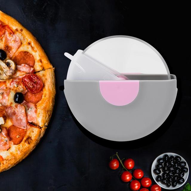 Uxcell Stainless Steel Pizza Cutter Wheel Slicer with Protective Blade Guard