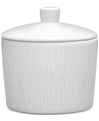 Noritake Swirl 2-Pc. Lidded Sugar Dish