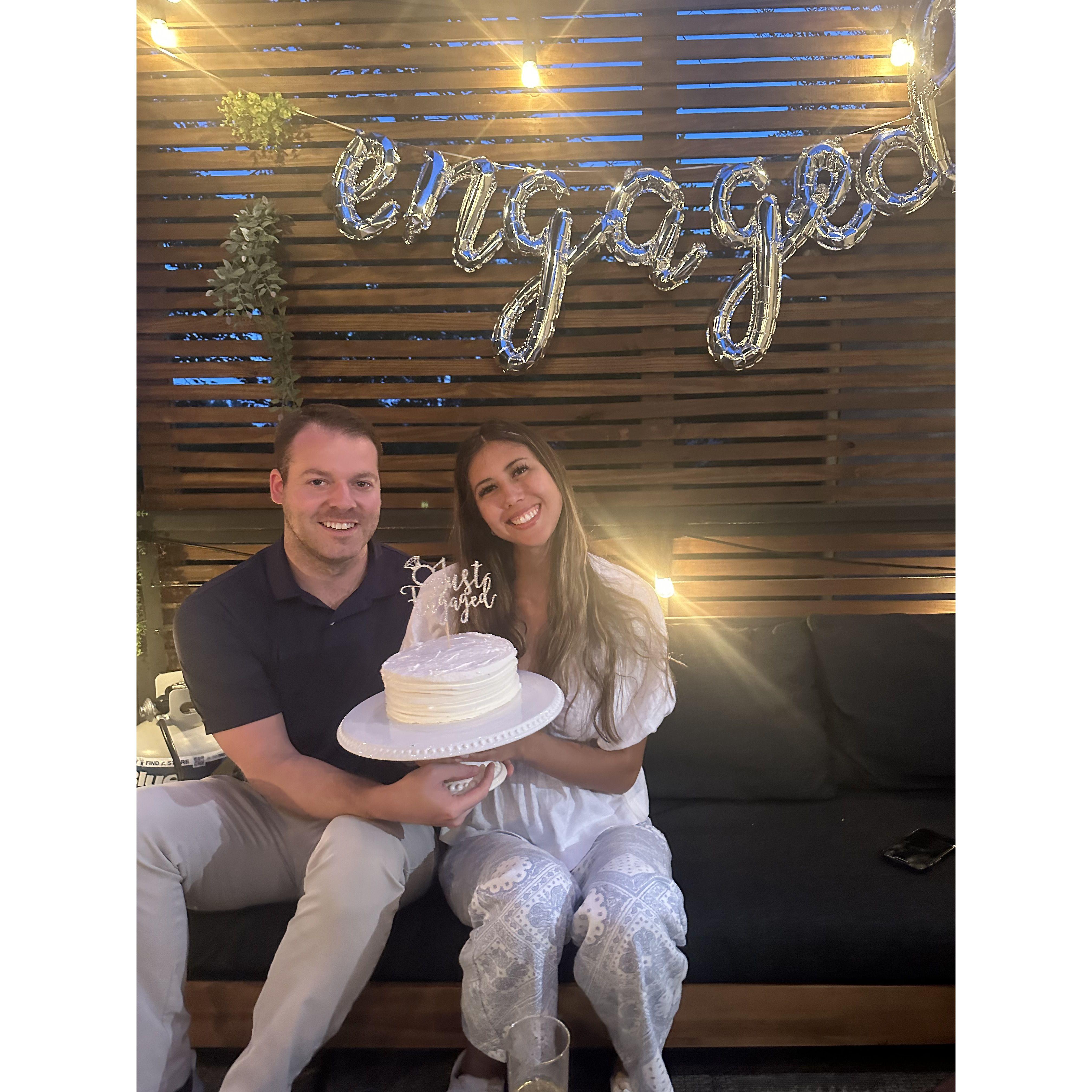 First official celebration of being engaged
