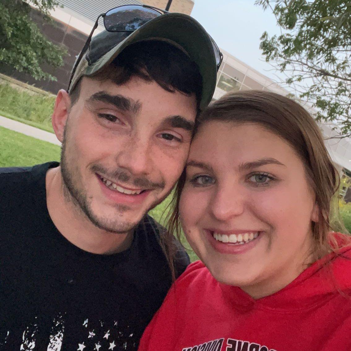 Out on a walk after moving in together!