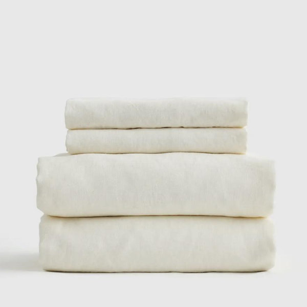 280-Thread-Count Pima Cotton Percale Sheet Set | Cream