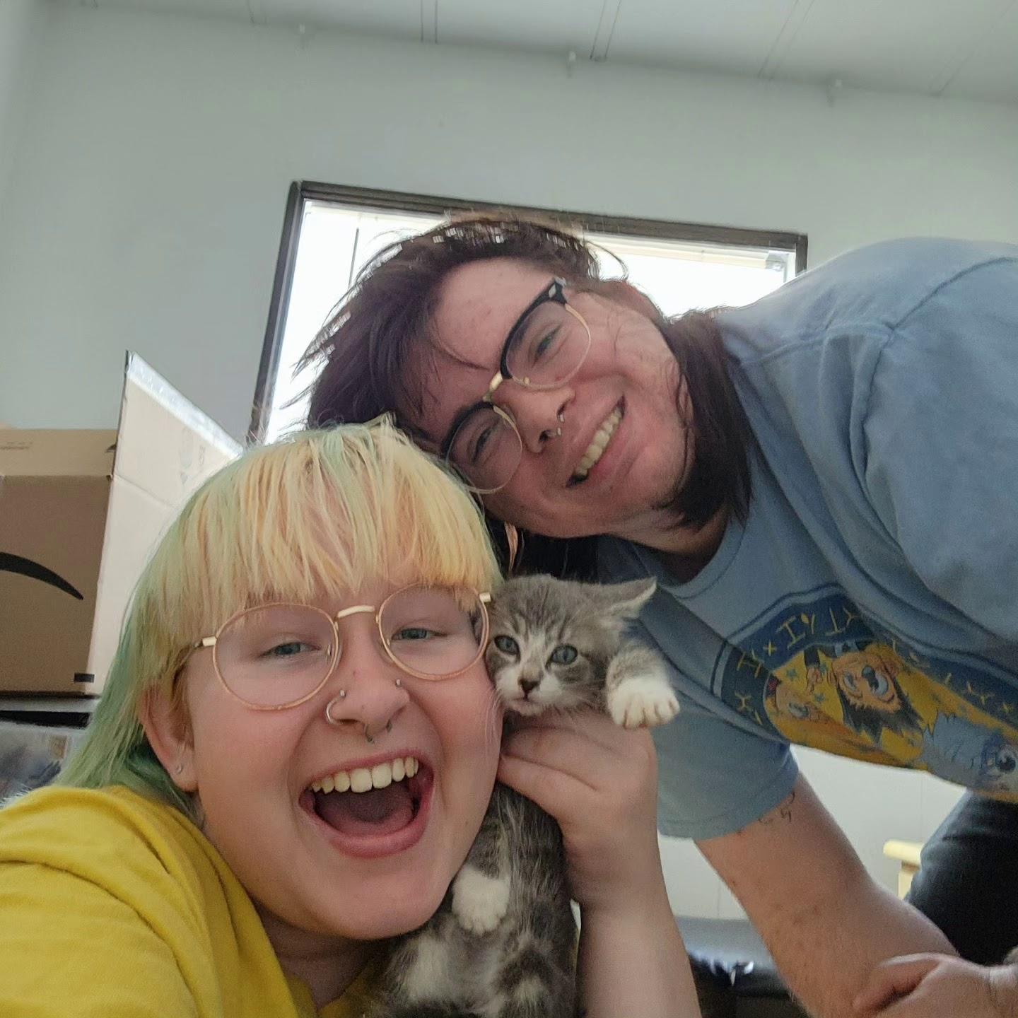 The first day we brought Hurglet home