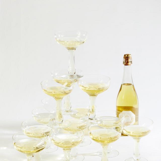 VINTAGE SET OF 10 CHAMPAGNE COUPES