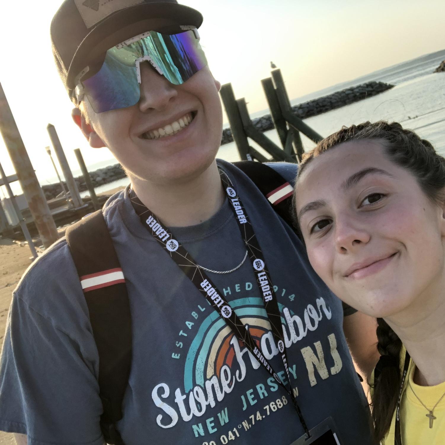 Us serving as small group leaders for a weekend