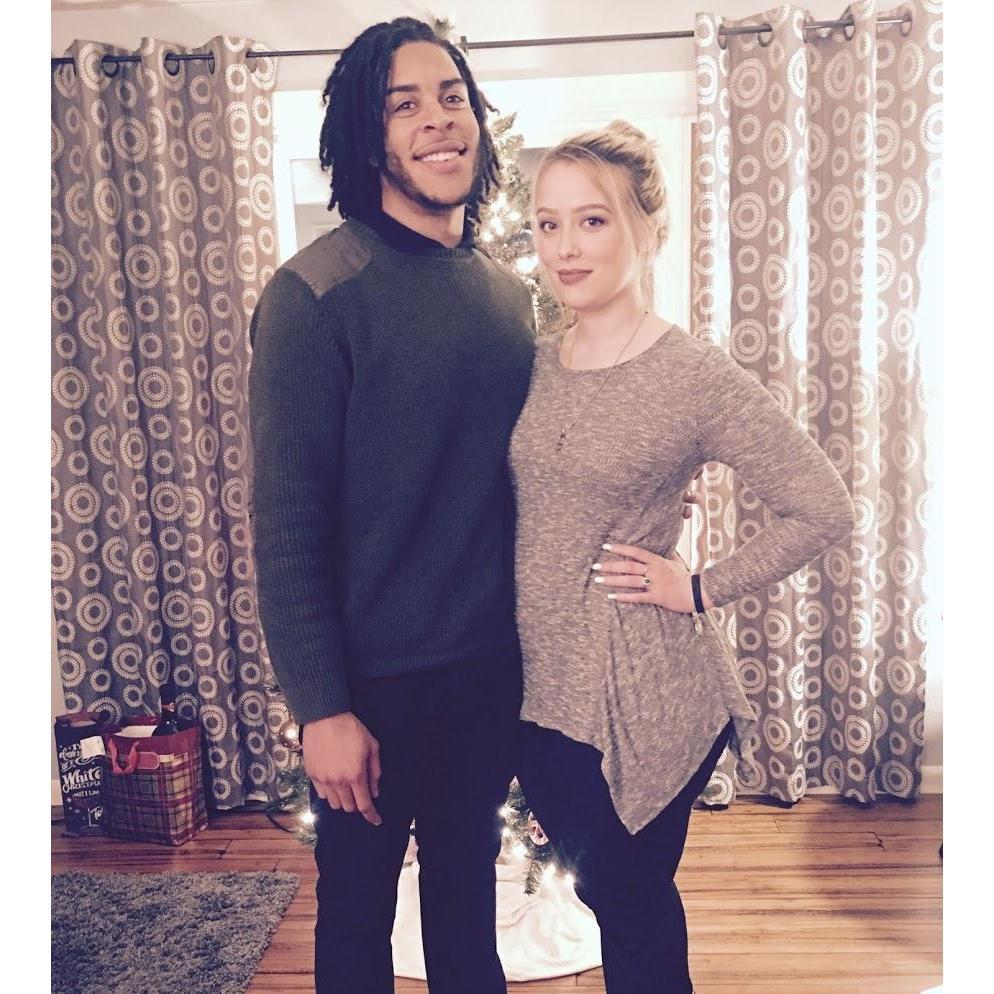 Our first Christmas together in 2016