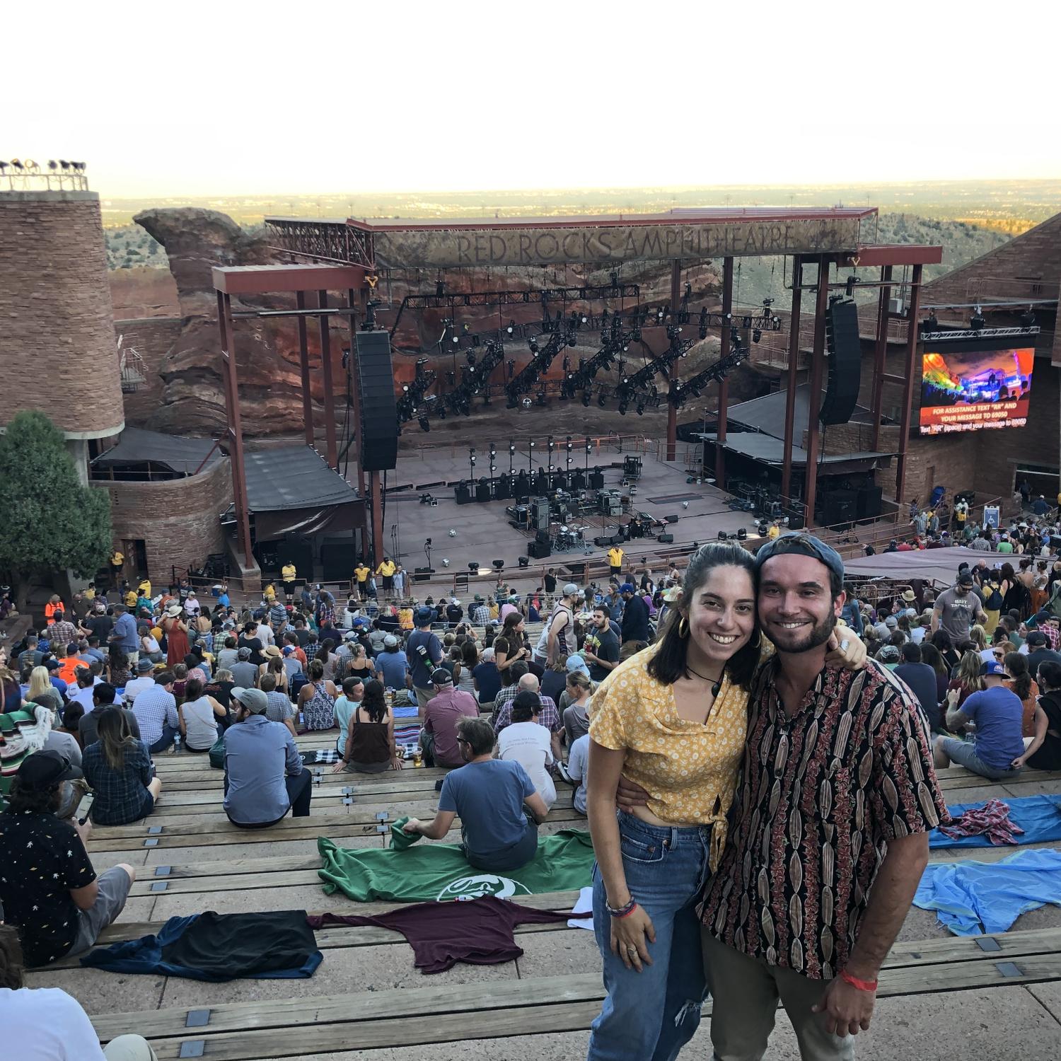 Our first Red Rocks show together.