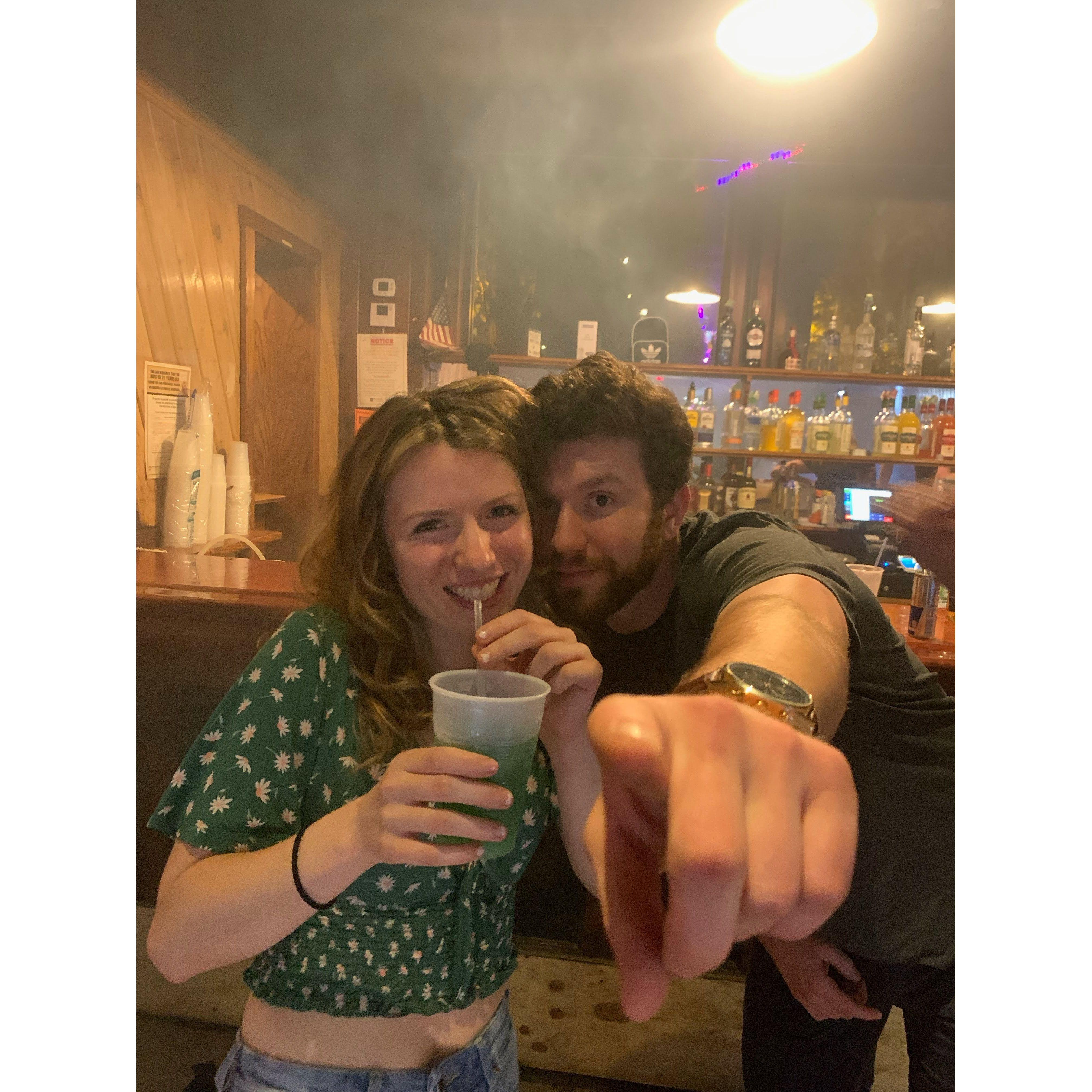 Our first photo together. Tally Ho circa 2021.