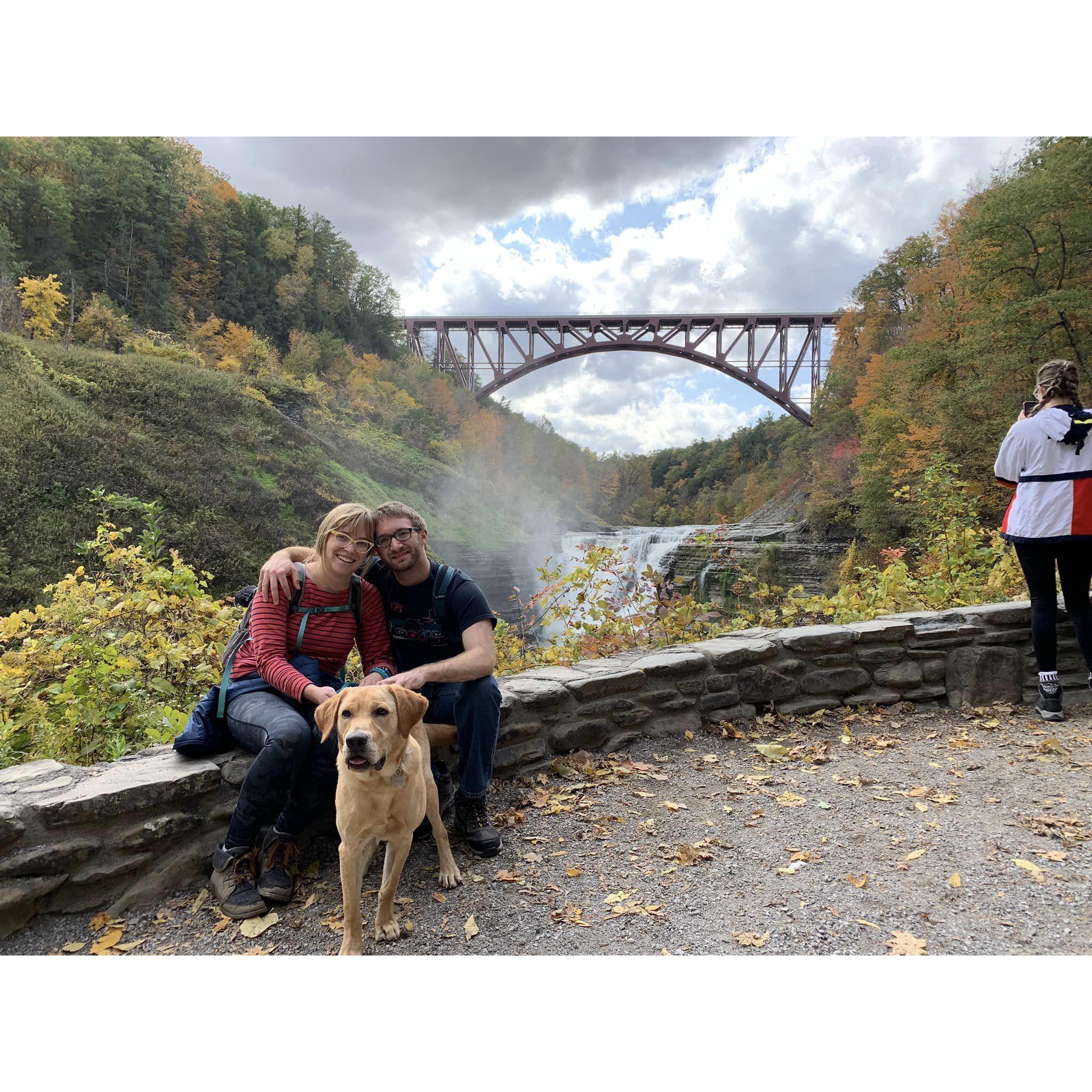 First hike with Bonzo to Letchworth