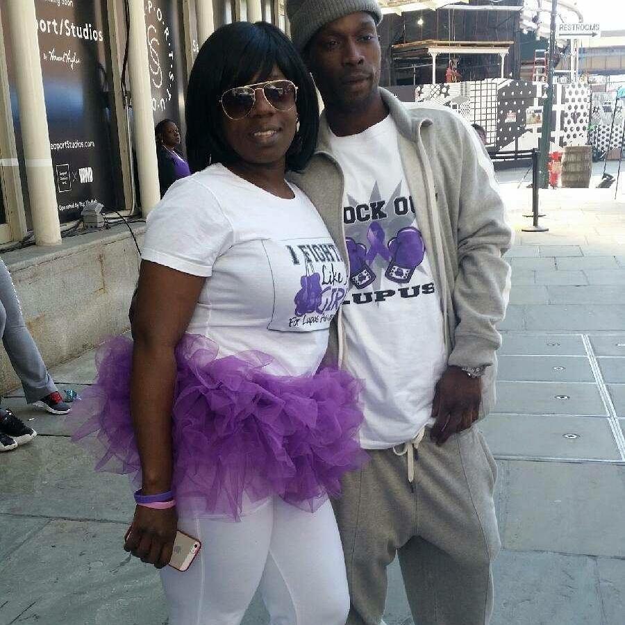 My love showing me support at the Lupus walk