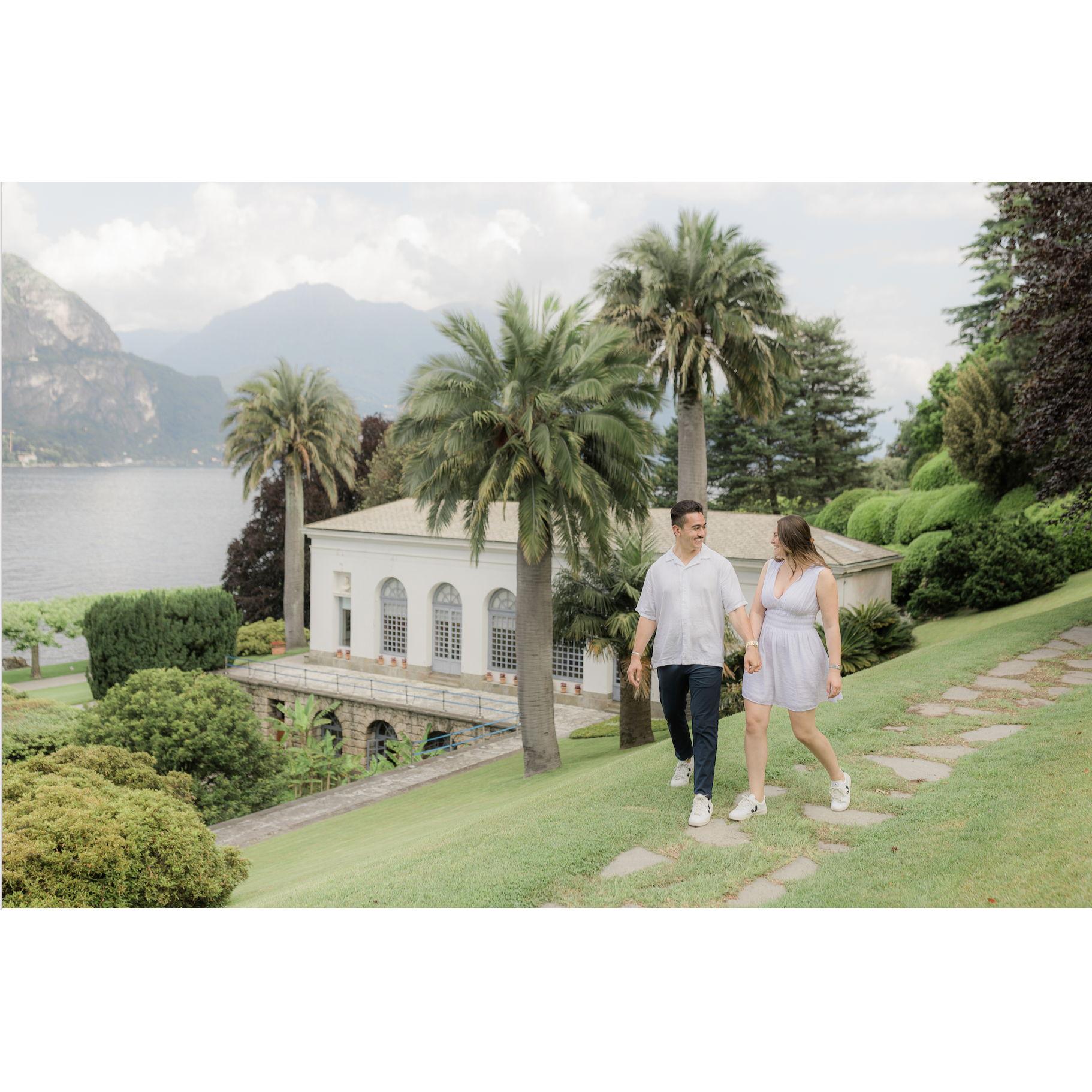 Engagement Pictures at Lake Como