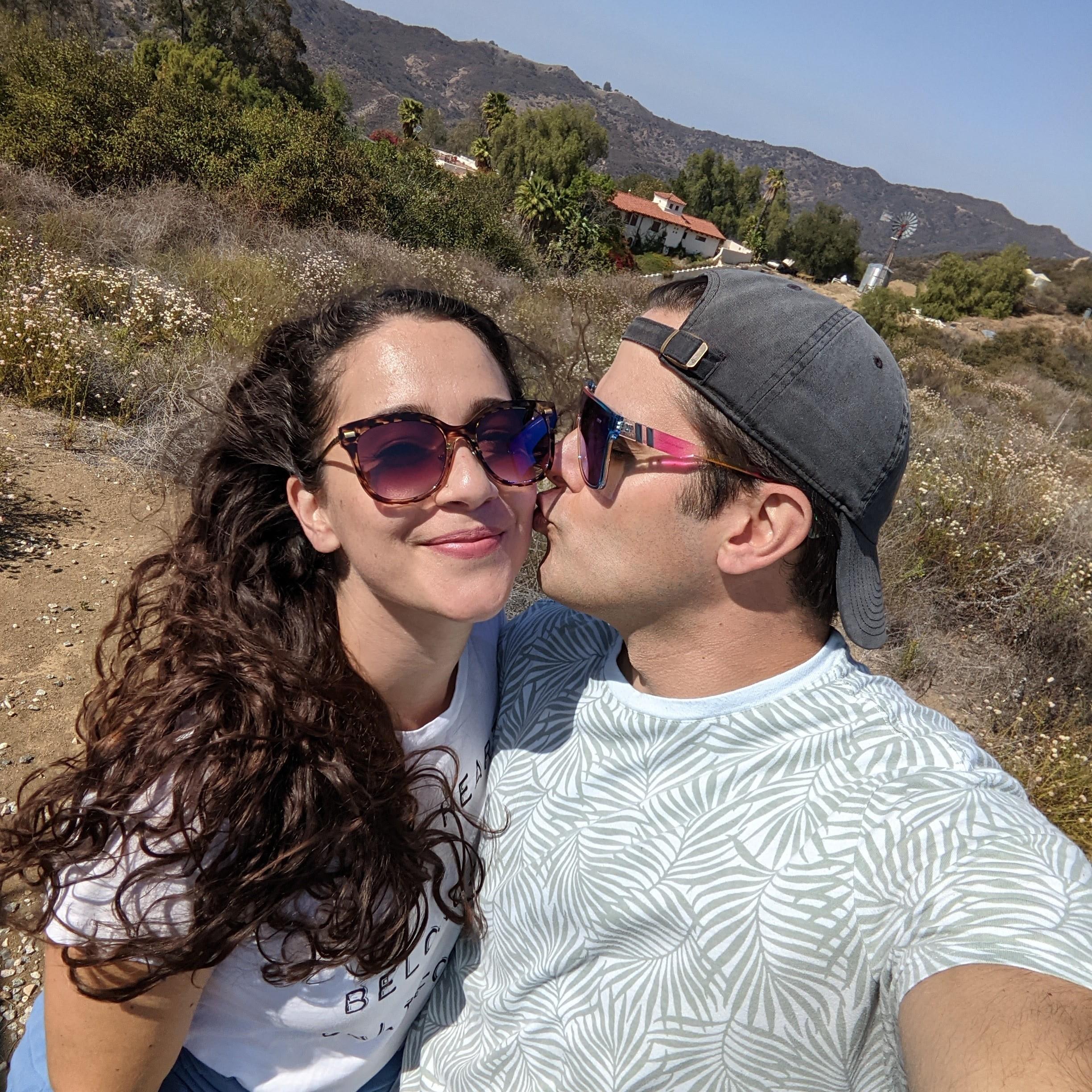 hiking near our BnB in Topanga Valley